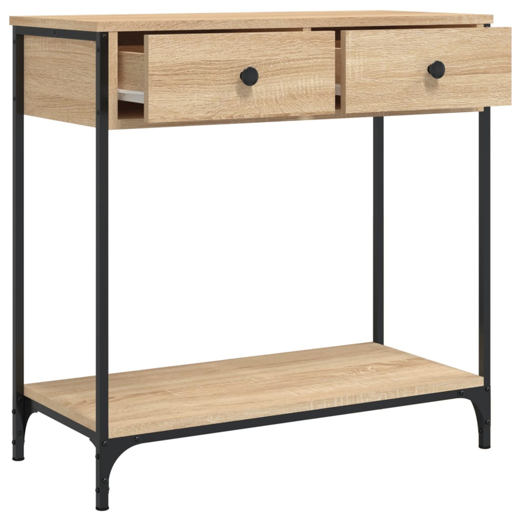 Console Table Sonoma Oak 75x34.5x75 cm Engineered Wood