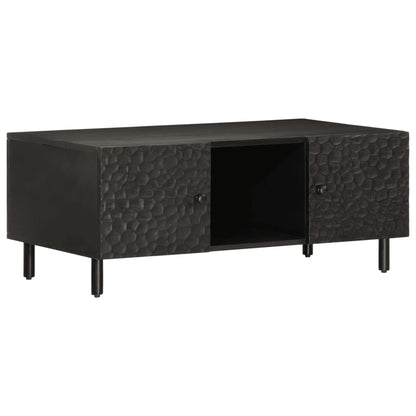 Coffee Table Black 100x54x40 cm Solid Wood Mango