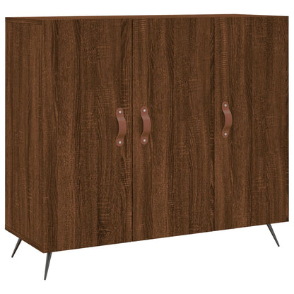 Sideboard Brown Oak 90x34x80 cm Engineered Wood