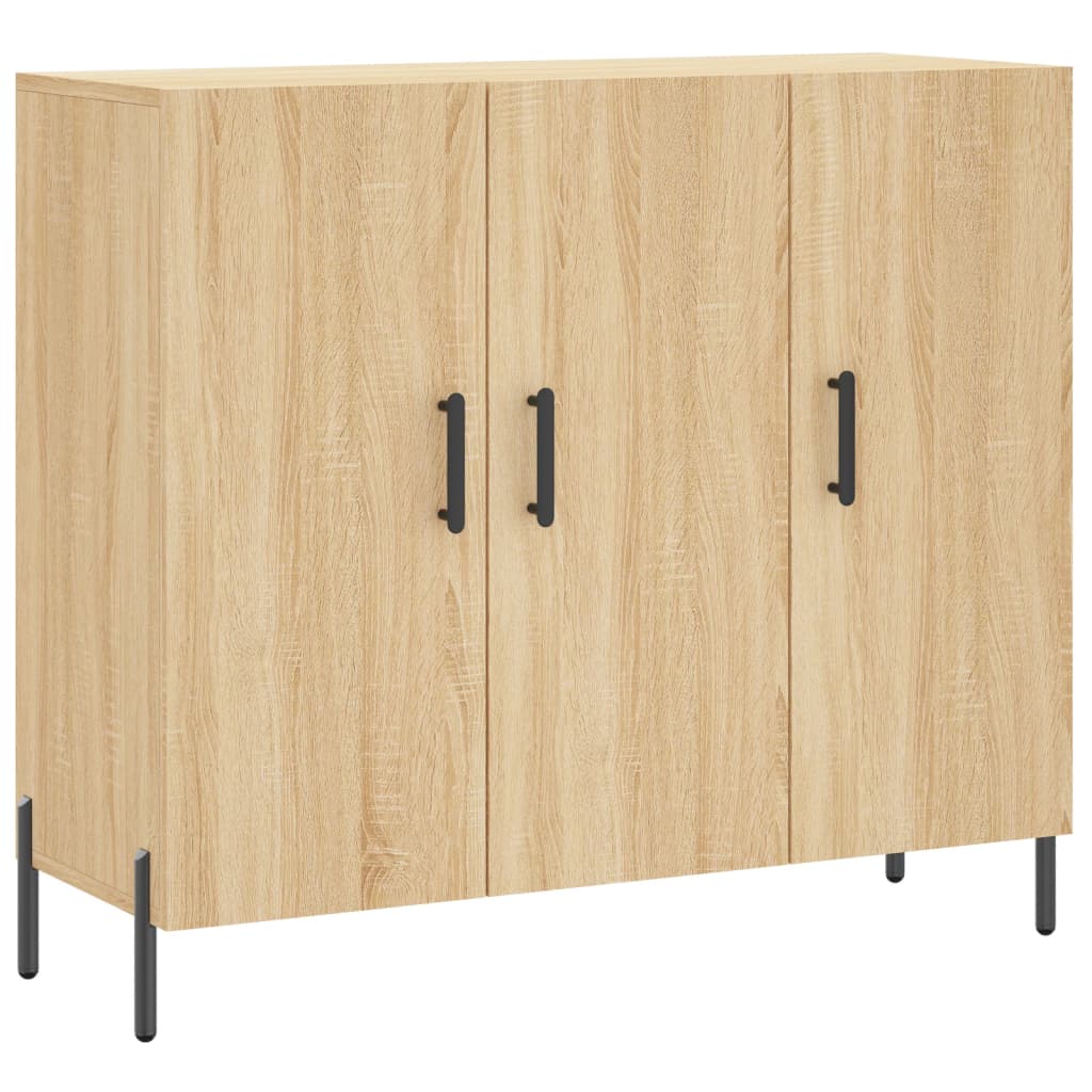 Sideboard Sonoma Oak 90x34x80 cm Engineered Wood