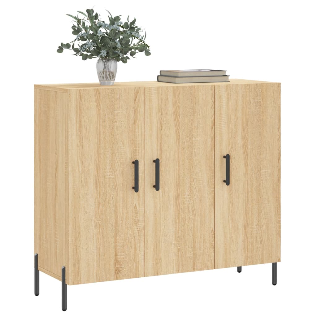 Sideboard Sonoma Oak 90x34x80 cm Engineered Wood