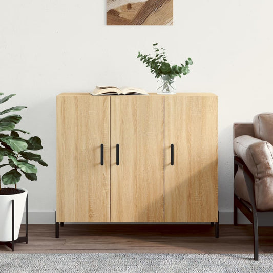 Sideboard Sonoma Oak 90x34x80 cm Engineered Wood