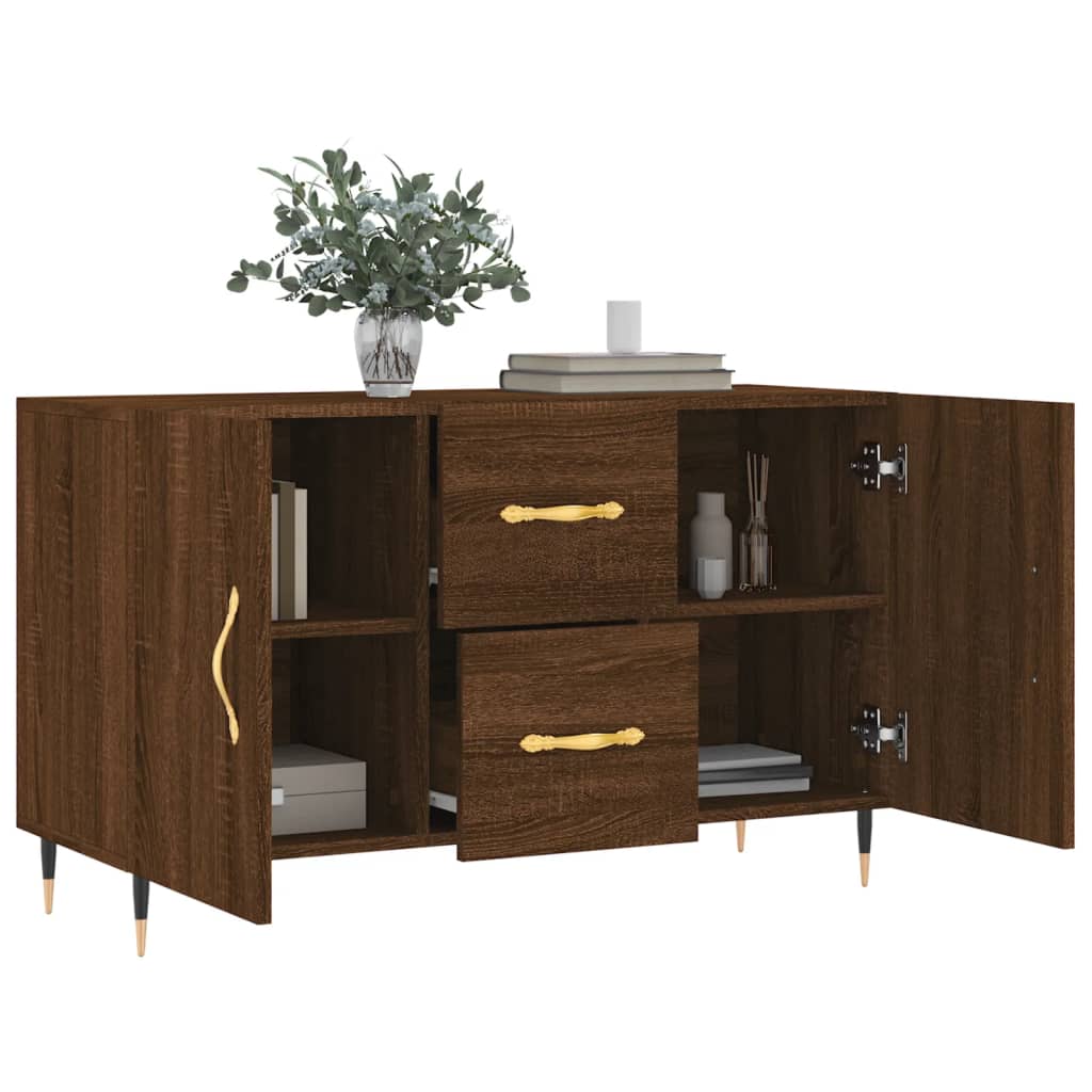 Sideboard Brown Oak 100x36x60 cm Engineered Wood