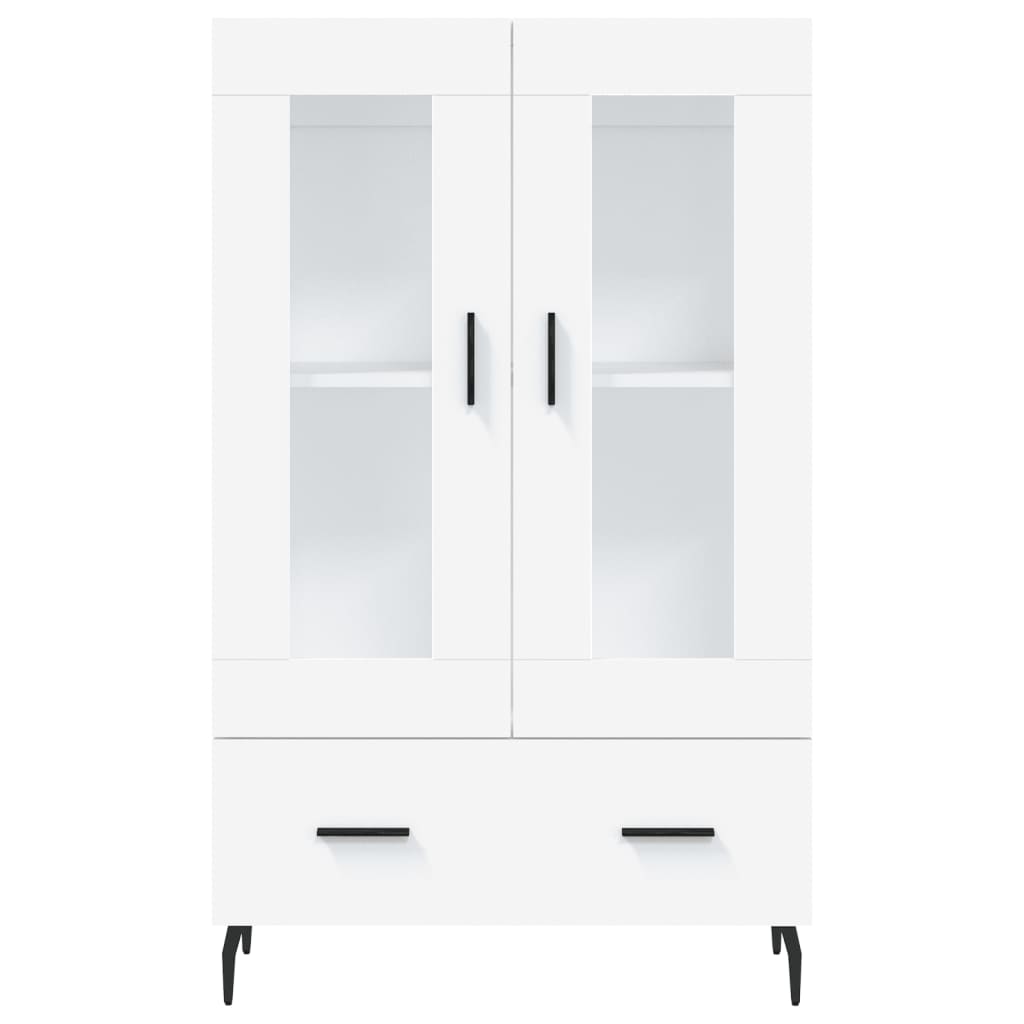 Highboard White 69.5x31x115 cm Engineered Wood