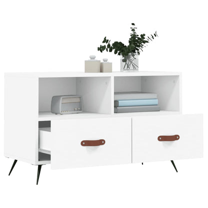 TV Cabinet White 80x36x50 cm Engineered Wood