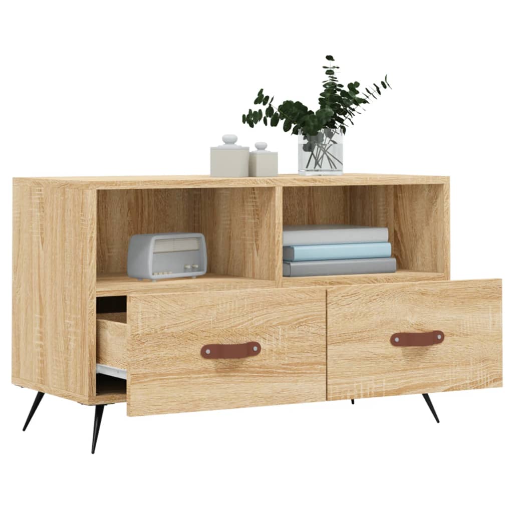 TV Cabinet Sonoma Oak 80x36x50 cm Engineered Wood