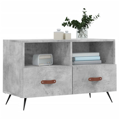 TV Cabinet Concrete Grey 80x36x50 cm Engineered Wood