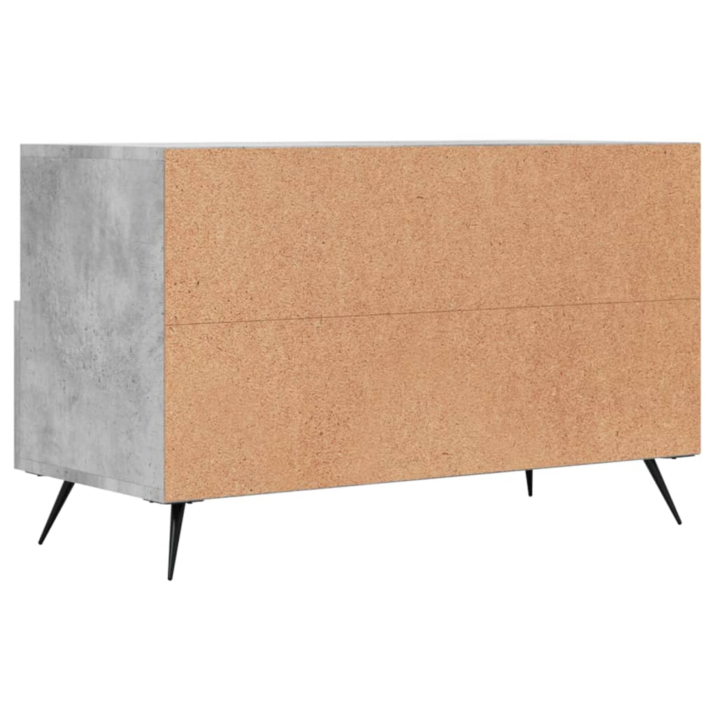 TV Cabinet Concrete Grey 80x36x50 cm Engineered Wood