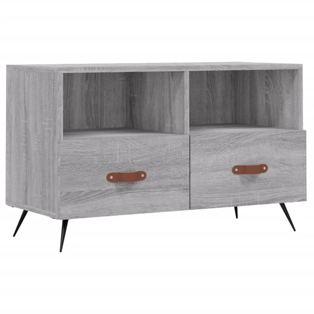 TV Cabinet Grey Sonoma 80x36x50 cm Engineered Wood