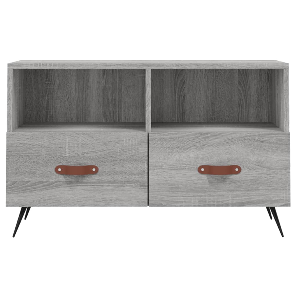 TV Cabinet Grey Sonoma 80x36x50 cm Engineered Wood