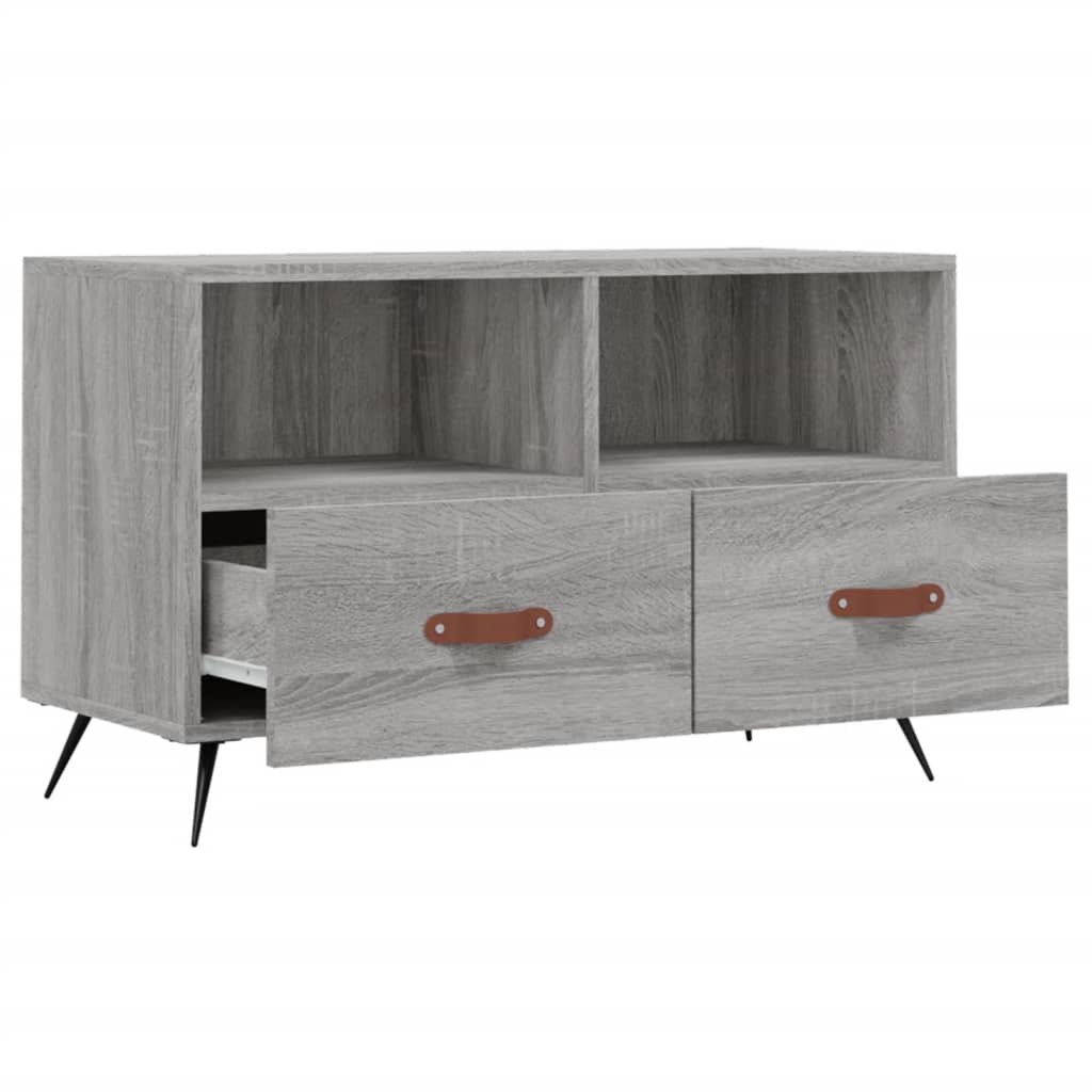 TV Cabinet Grey Sonoma 80x36x50 cm Engineered Wood