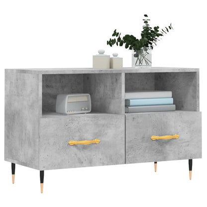 TV Cabinet Concrete Grey 80x36x50 cm Engineered Wood