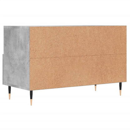 TV Cabinet Concrete Grey 80x36x50 cm Engineered Wood