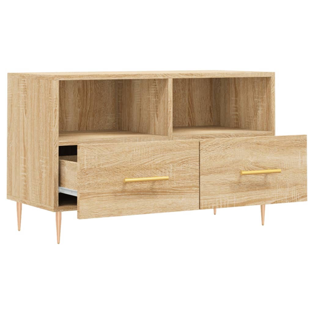 TV Cabinet Sonoma Oak 80x36x50 cm Engineered Wood