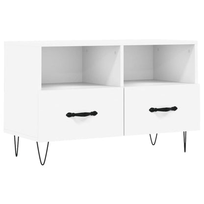 TV Cabinet White 80x36x50 cm Engineered Wood