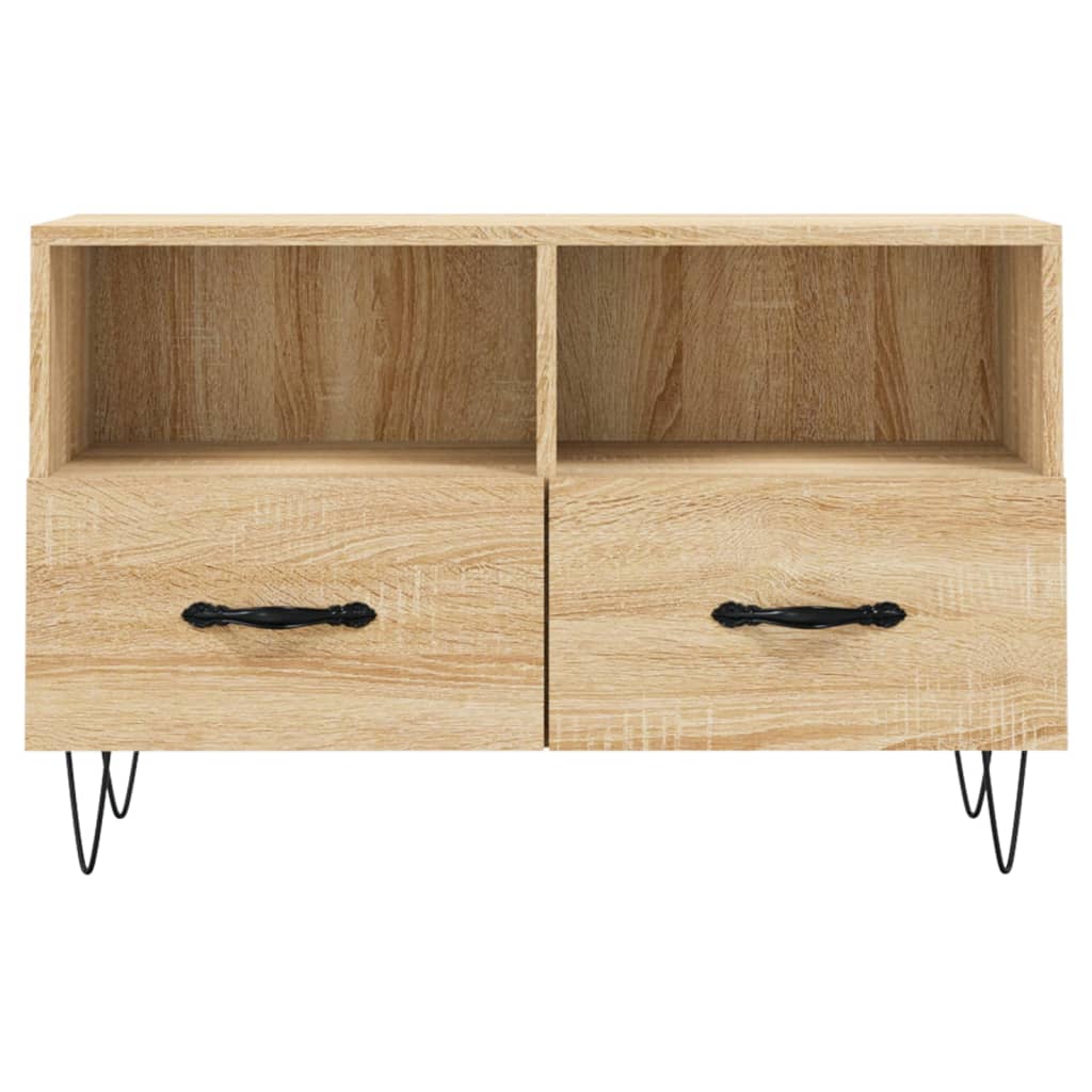 TV Cabinet Sonoma Oak 80x36x50 cm Engineered Wood