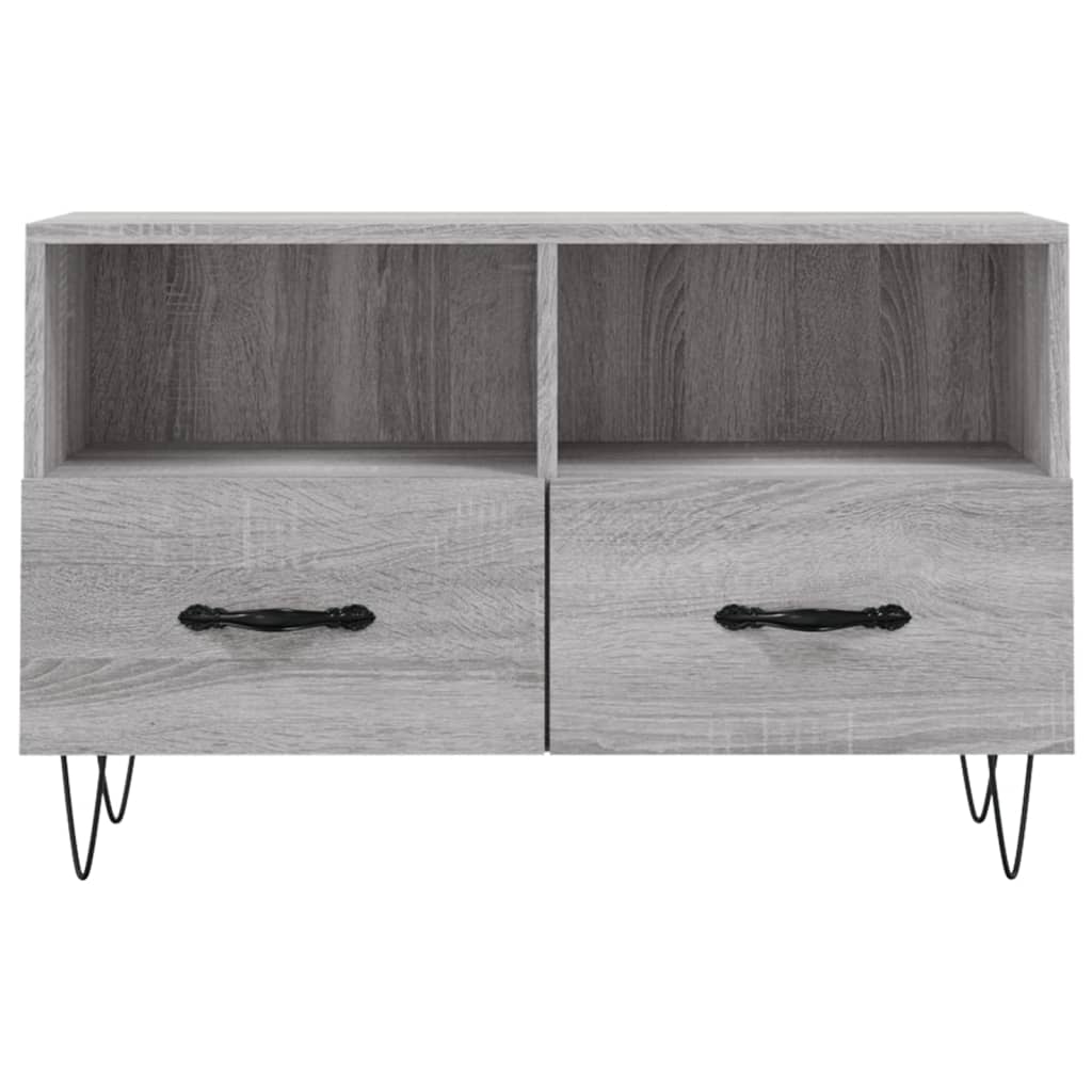 TV Cabinet Grey Sonoma 80x36x50 cm Engineered Wood