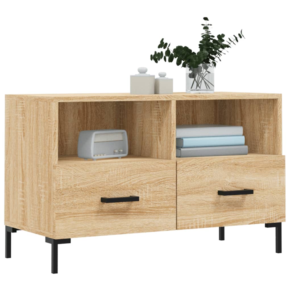 TV Cabinet Sonoma Oak 80x36x50 cm Engineered Wood