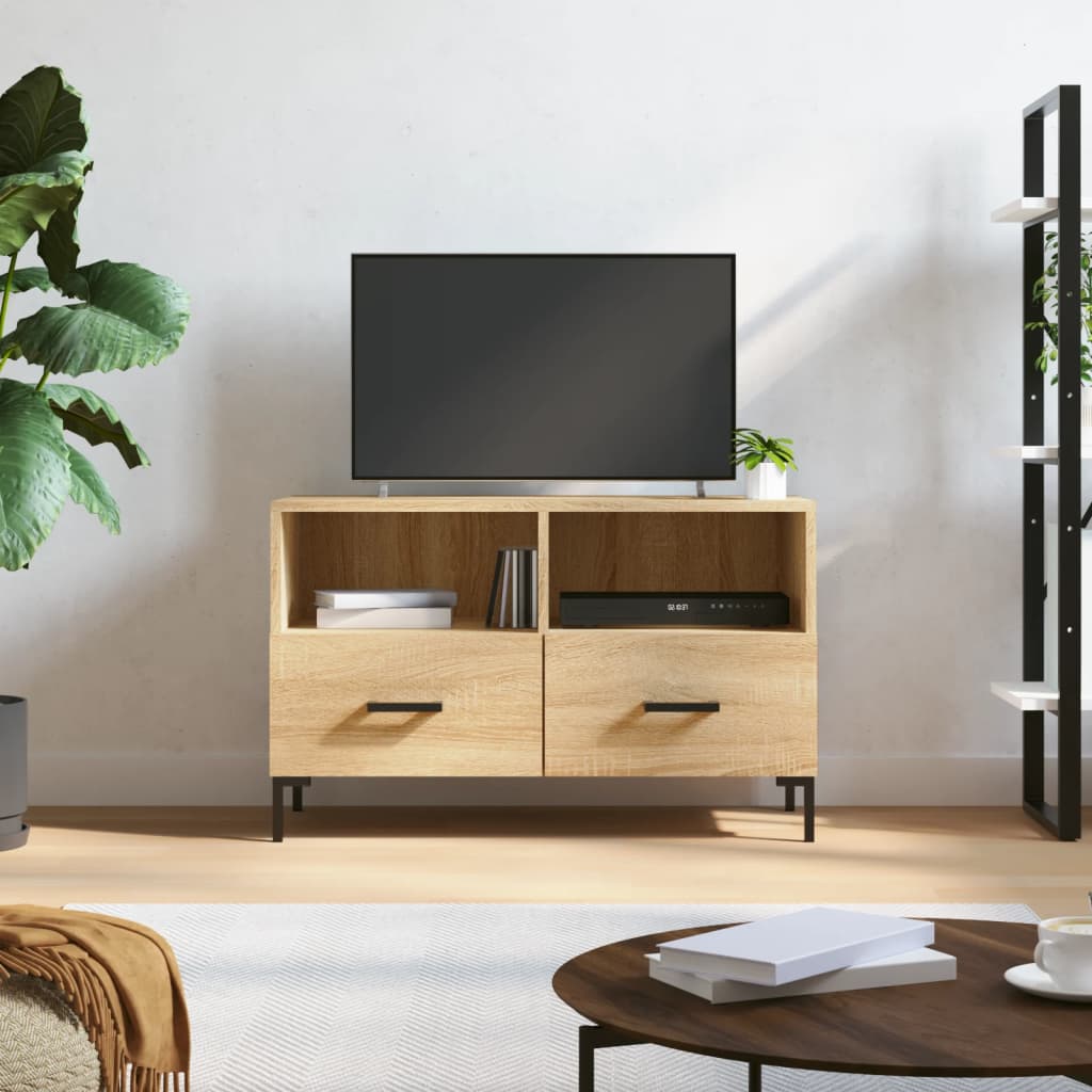 TV Cabinet Sonoma Oak 80x36x50 cm Engineered Wood