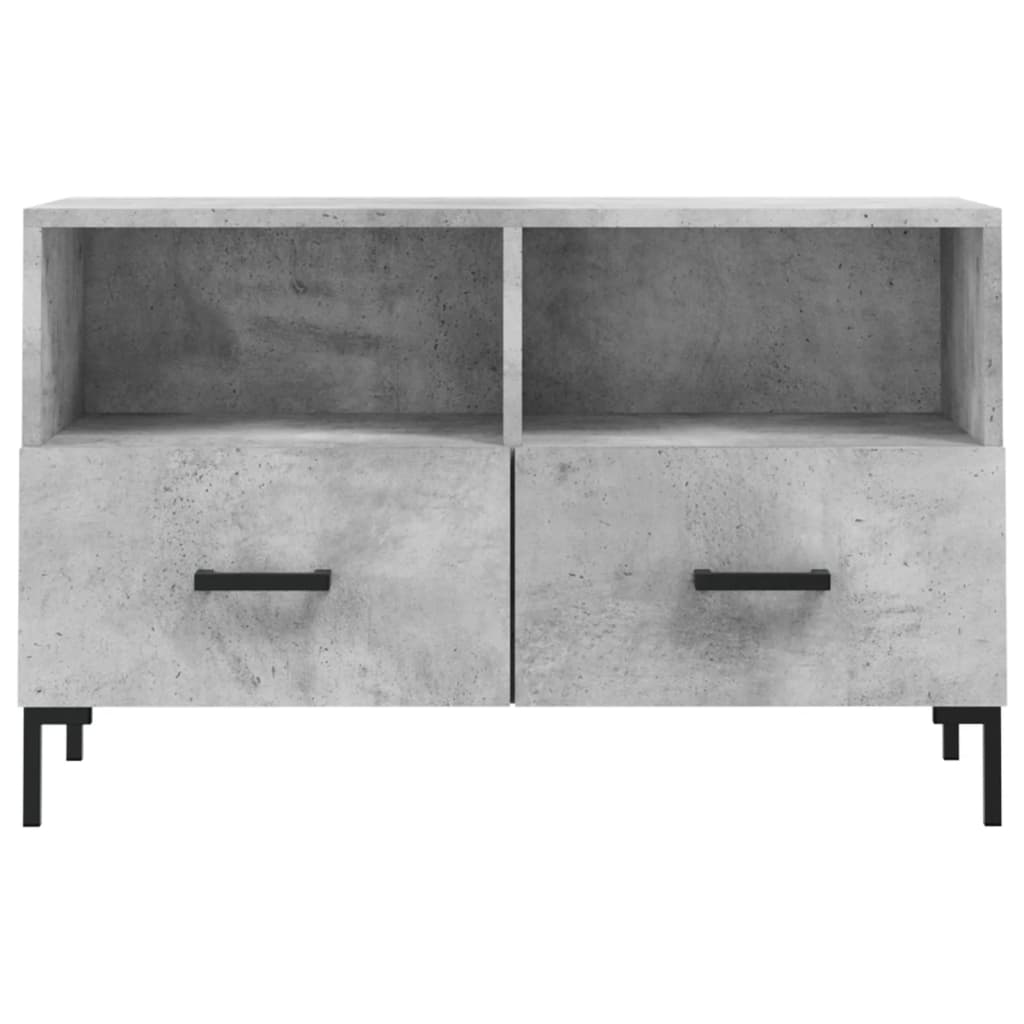 TV Cabinet Concrete Grey 80x36x50 cm Engineered Wood