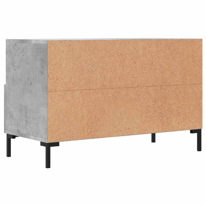 TV Cabinet Concrete Grey 80x36x50 cm Engineered Wood