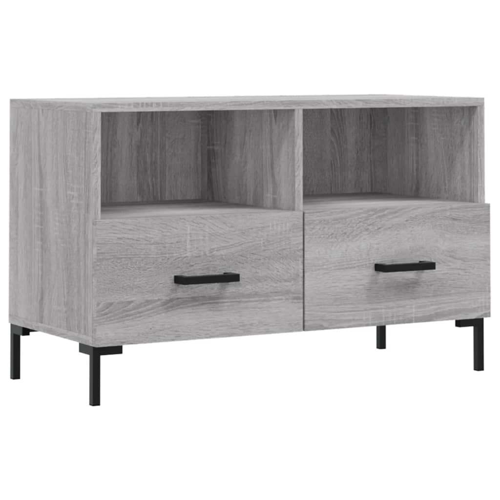 TV Cabinet Grey Sonoma 80x36x50 cm Engineered Wood