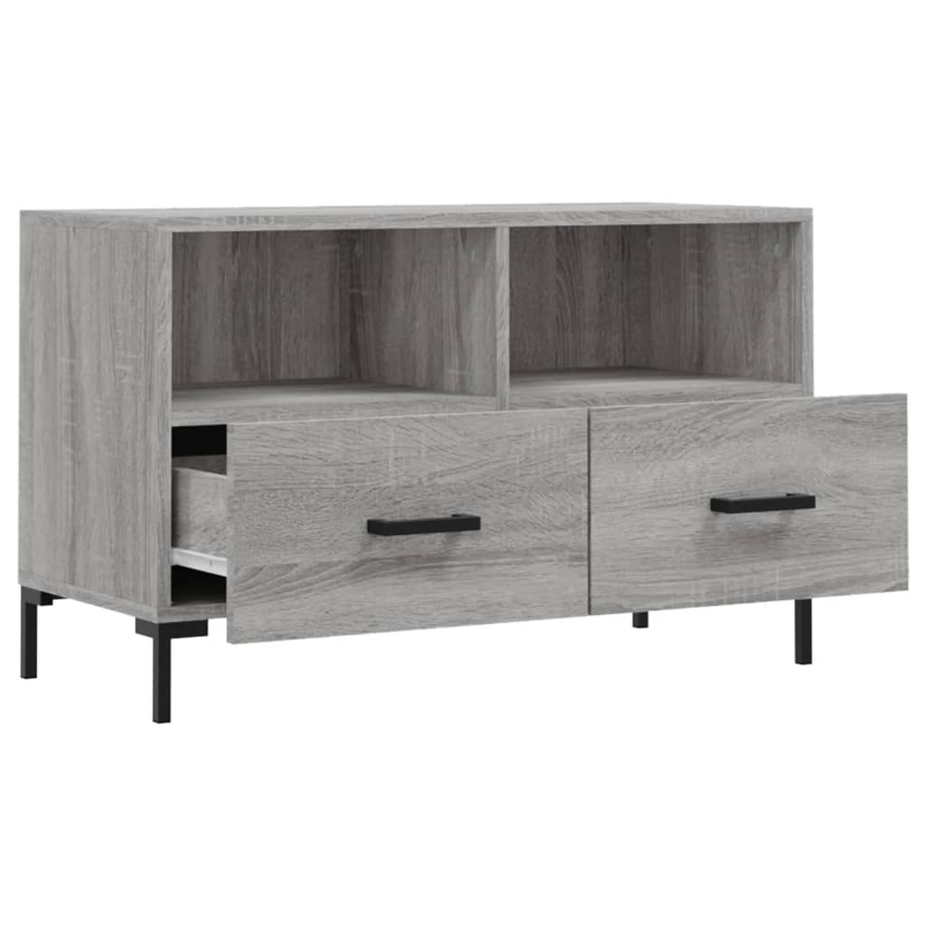 TV Cabinet Grey Sonoma 80x36x50 cm Engineered Wood