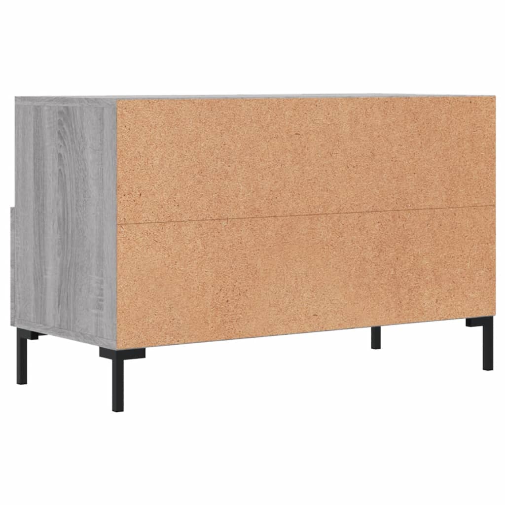 TV Cabinet Grey Sonoma 80x36x50 cm Engineered Wood