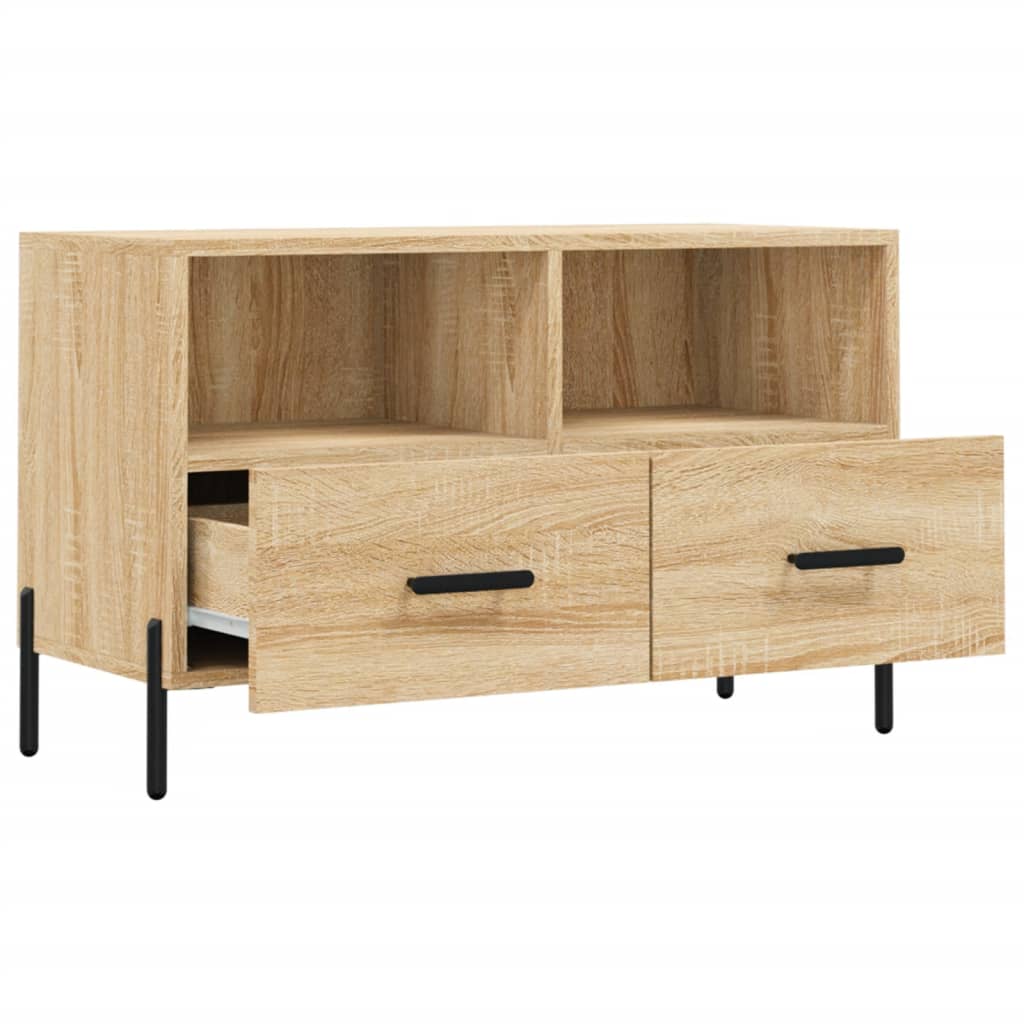 TV Cabinet Sonoma Oak 80x36x50 cm Engineered Wood