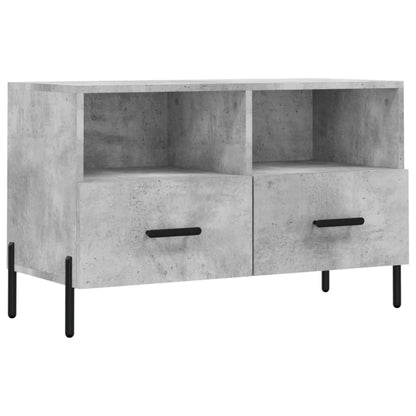 TV Cabinet Concrete Grey 80x36x50 cm Engineered Wood