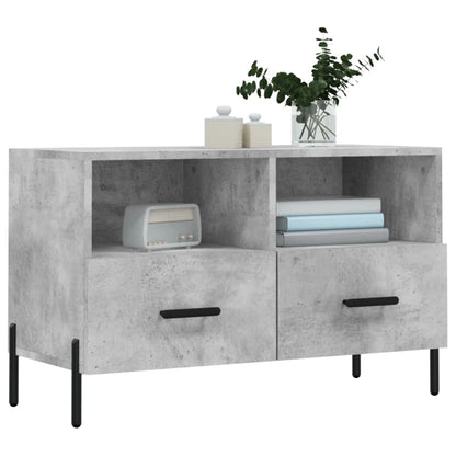 TV Cabinet Concrete Grey 80x36x50 cm Engineered Wood