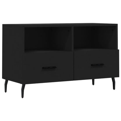 TV Cabinet Black 80x36x50 cm Engineered Wood