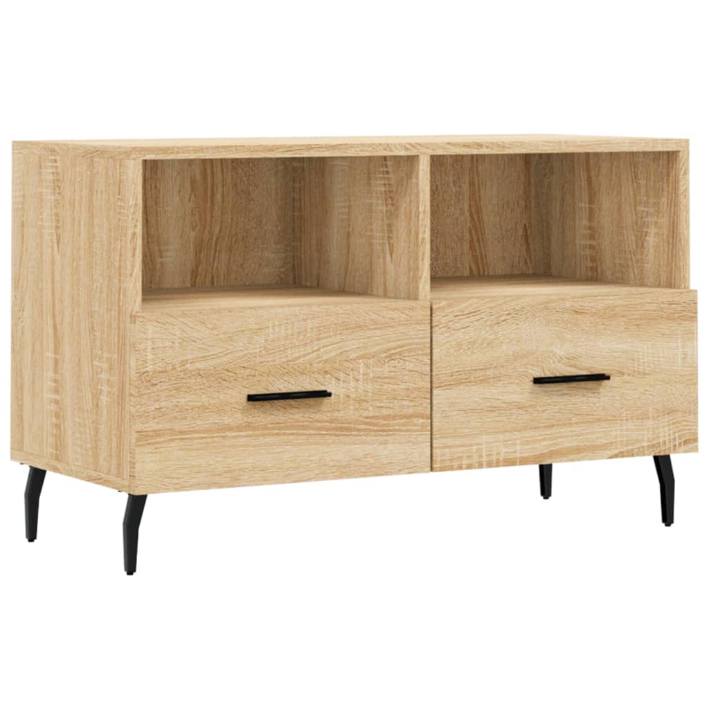 TV Cabinet Sonoma Oak 80x36x50 cm Engineered Wood