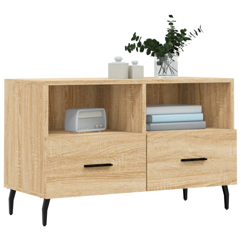 TV Cabinet Sonoma Oak 80x36x50 cm Engineered Wood