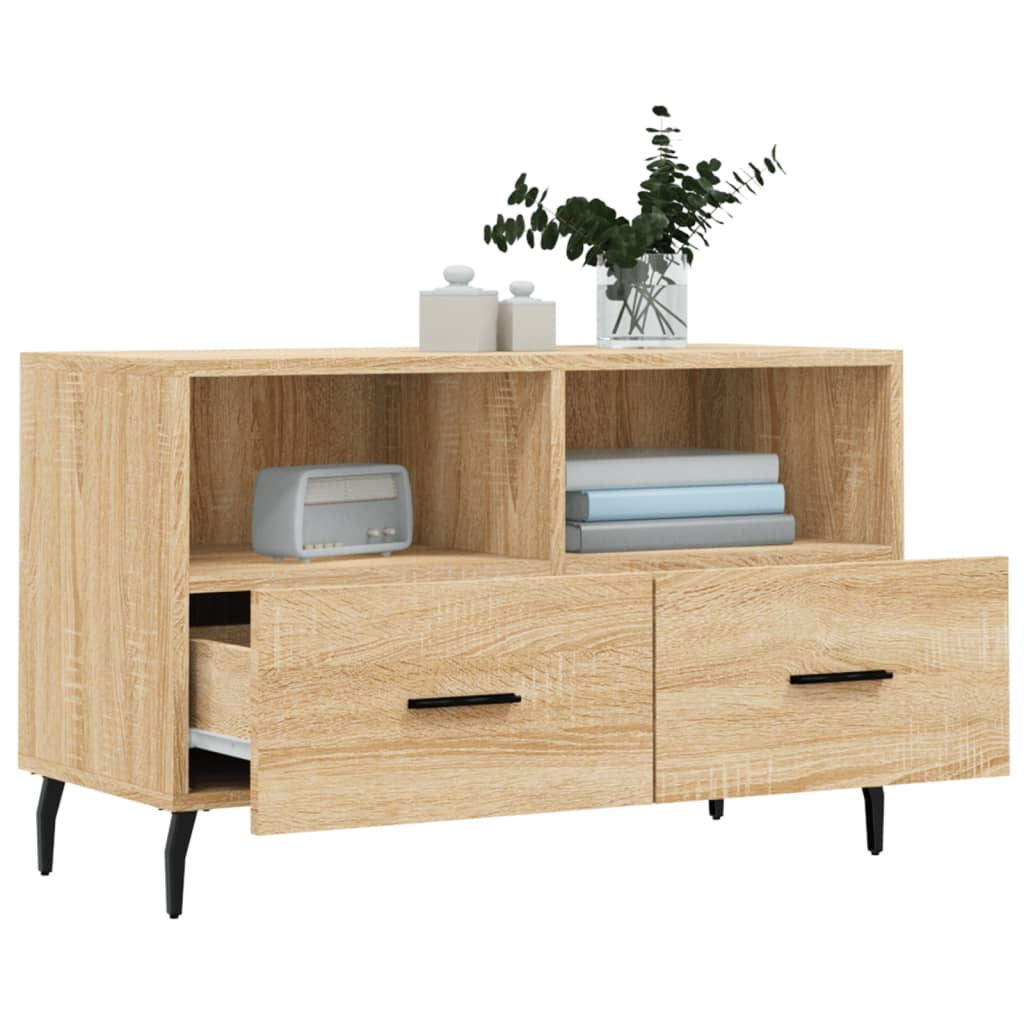 TV Cabinet Sonoma Oak 80x36x50 cm Engineered Wood