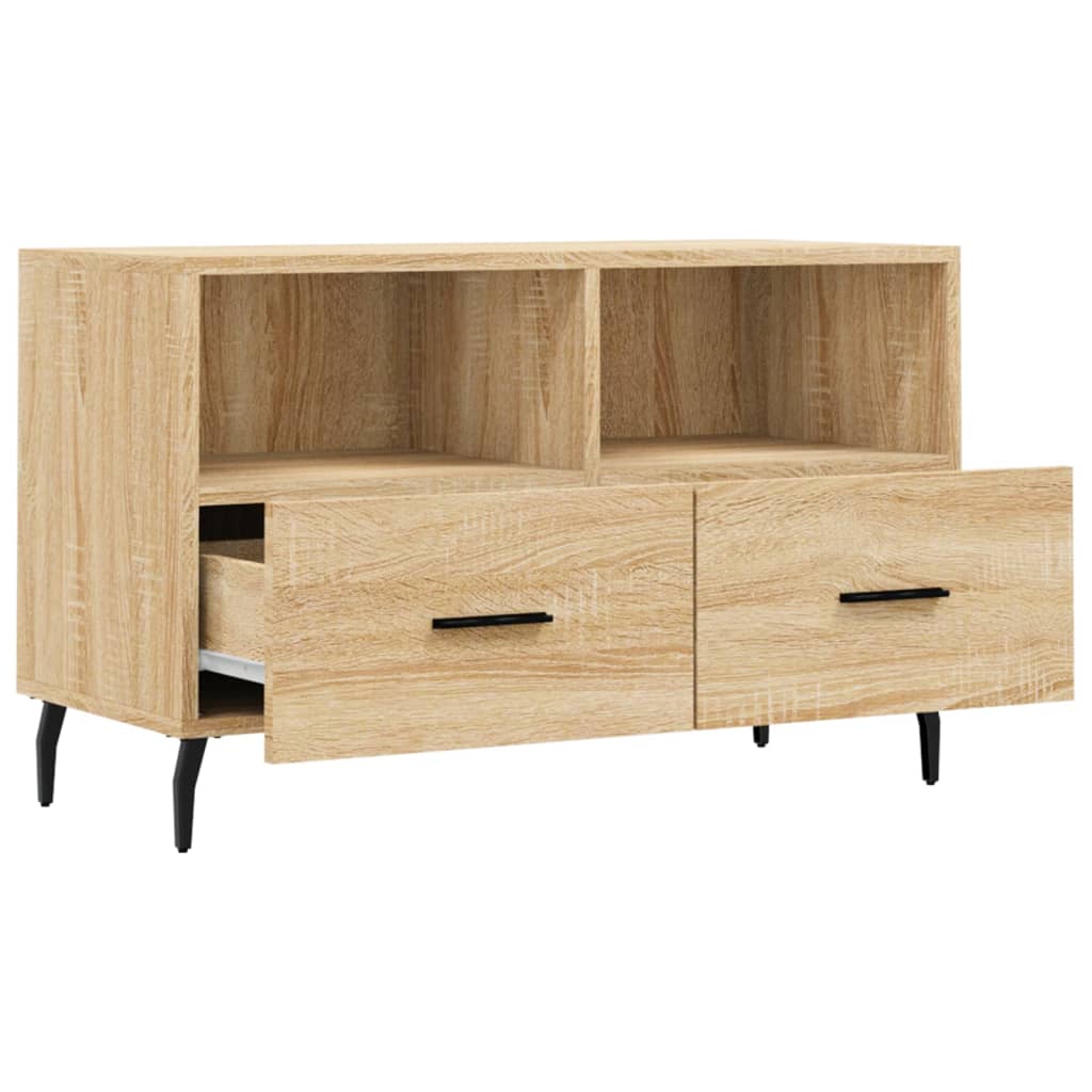 TV Cabinet Sonoma Oak 80x36x50 cm Engineered Wood