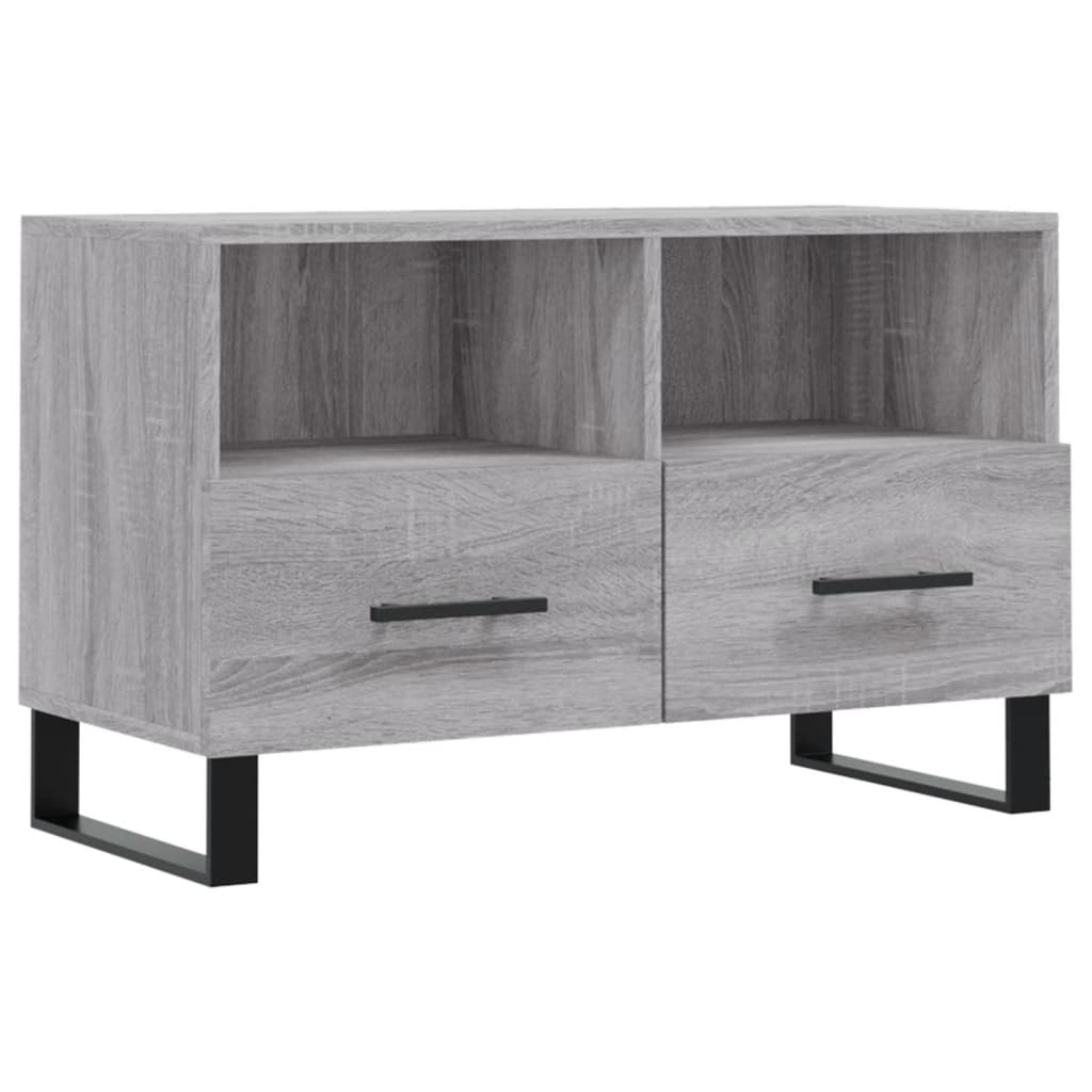 TV Cabinet Grey Sonoma 80x36x50 cm Engineered Wood