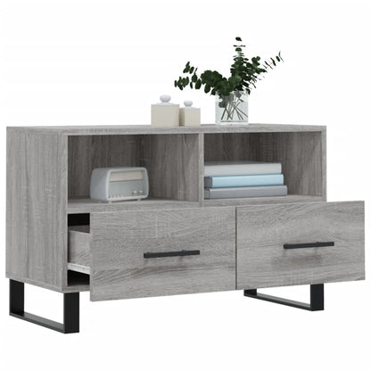 TV Cabinet Grey Sonoma 80x36x50 cm Engineered Wood