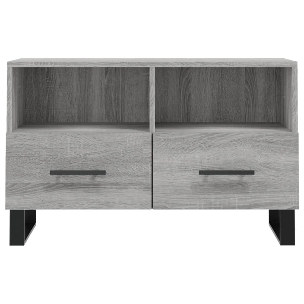 TV Cabinet Grey Sonoma 80x36x50 cm Engineered Wood