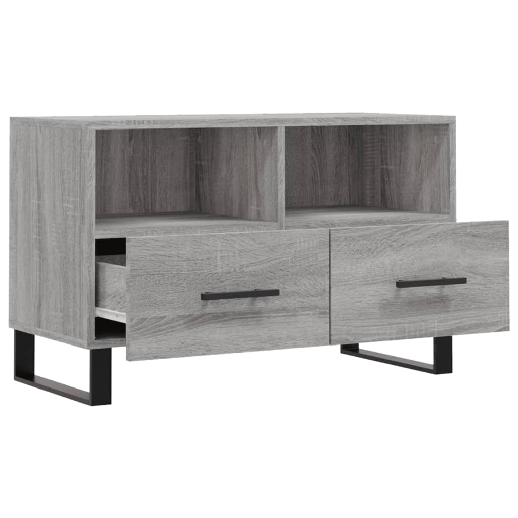 TV Cabinet Grey Sonoma 80x36x50 cm Engineered Wood