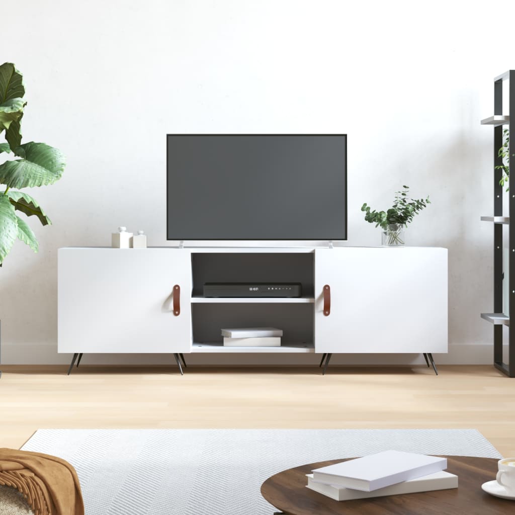 TV Cabinet White 150x30x50 cm Engineered Wood