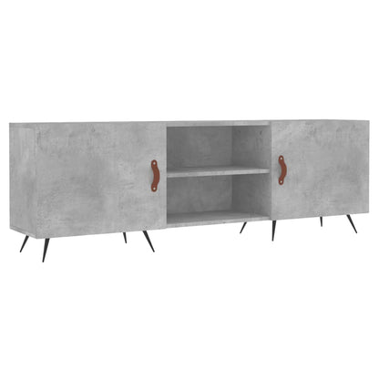 TV Cabinet Concrete Grey 150x30x50 cm Engineered Wood