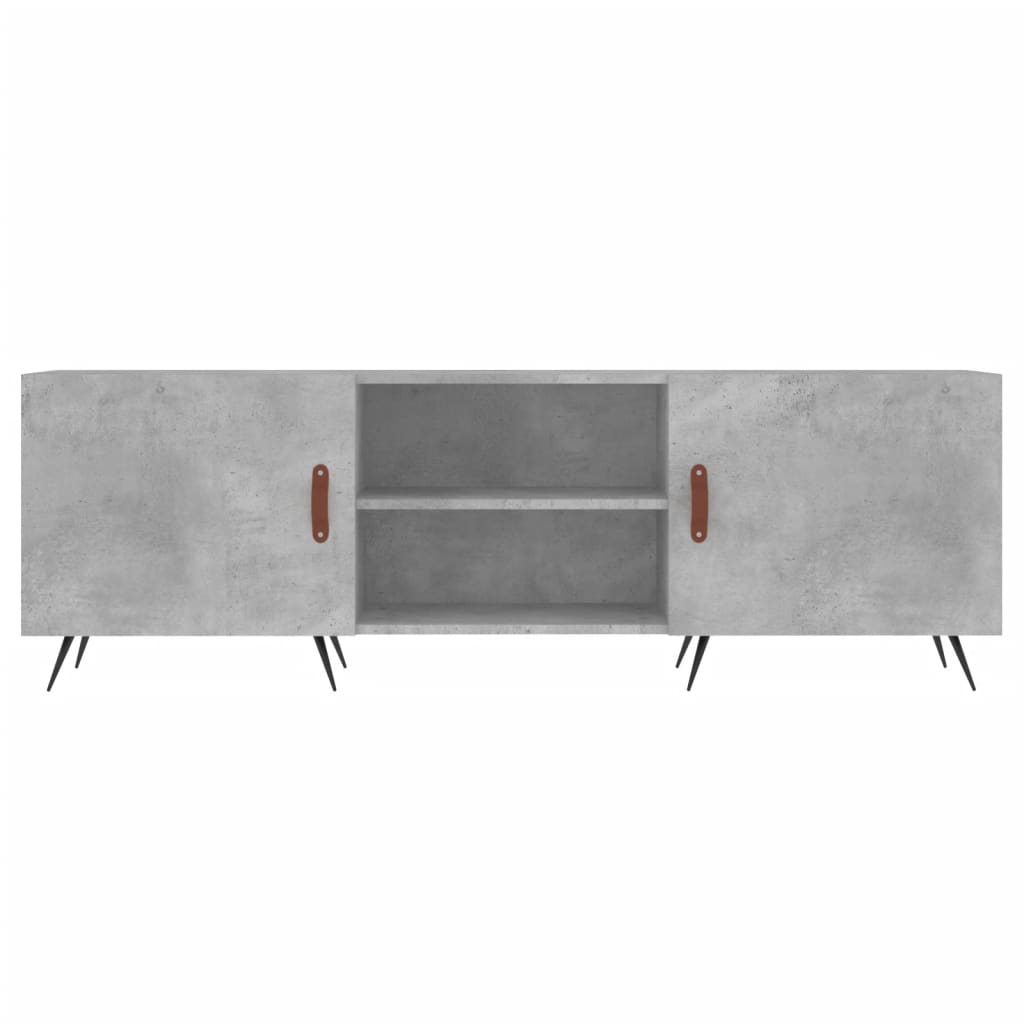 TV Cabinet Concrete Grey 150x30x50 cm Engineered Wood