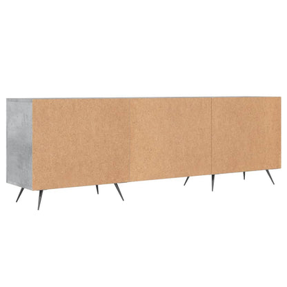 TV Cabinet Concrete Grey 150x30x50 cm Engineered Wood