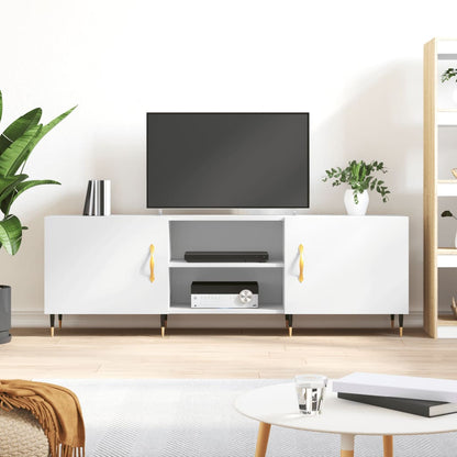 TV Cabinet White 150x30x50 cm Engineered Wood