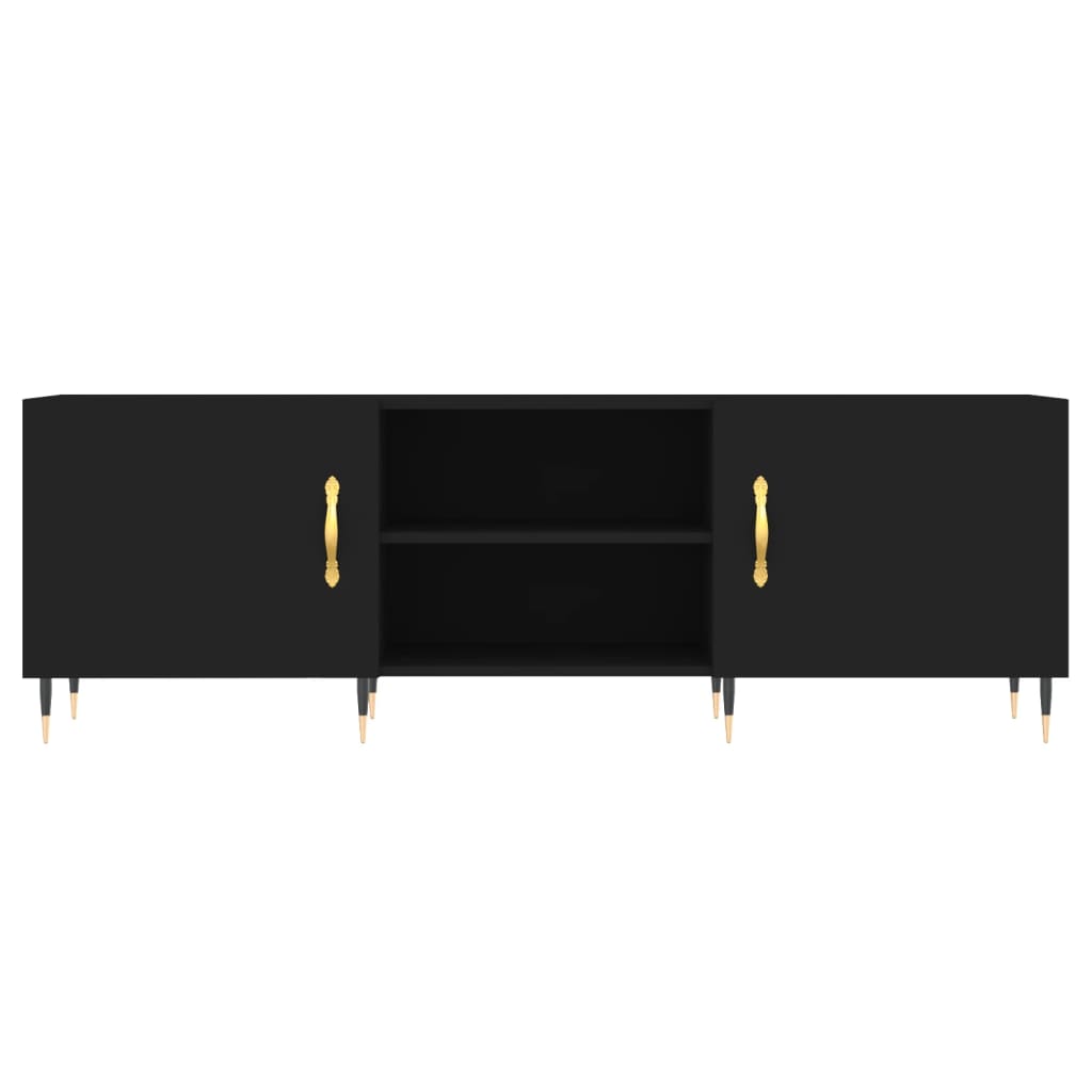 TV Cabinet Black 150x30x50 cm Engineered Wood