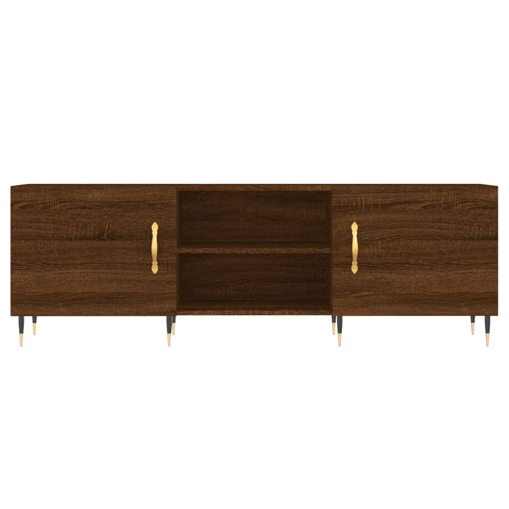 TV Cabinet Brown Oak 150x30x50 cm Engineered Wood