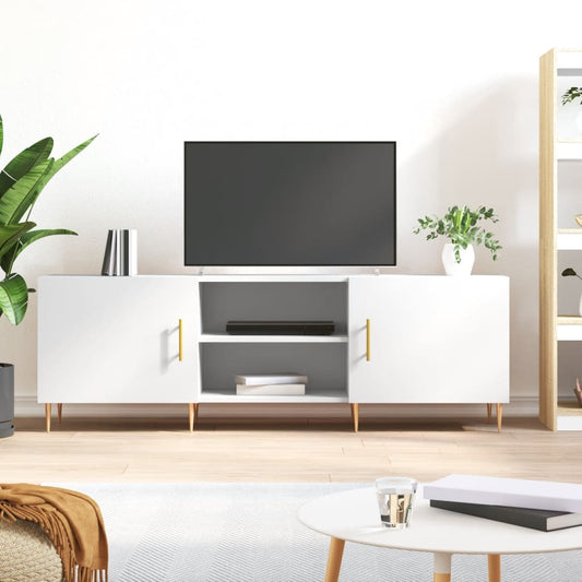 TV Cabinet White 150x30x50 cm Engineered Wood