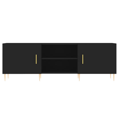 TV Cabinet Black 150x30x50 cm Engineered Wood