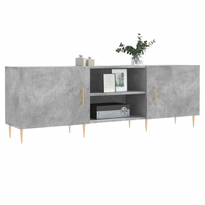 TV Cabinet Concrete Grey 150x30x50 cm Engineered Wood